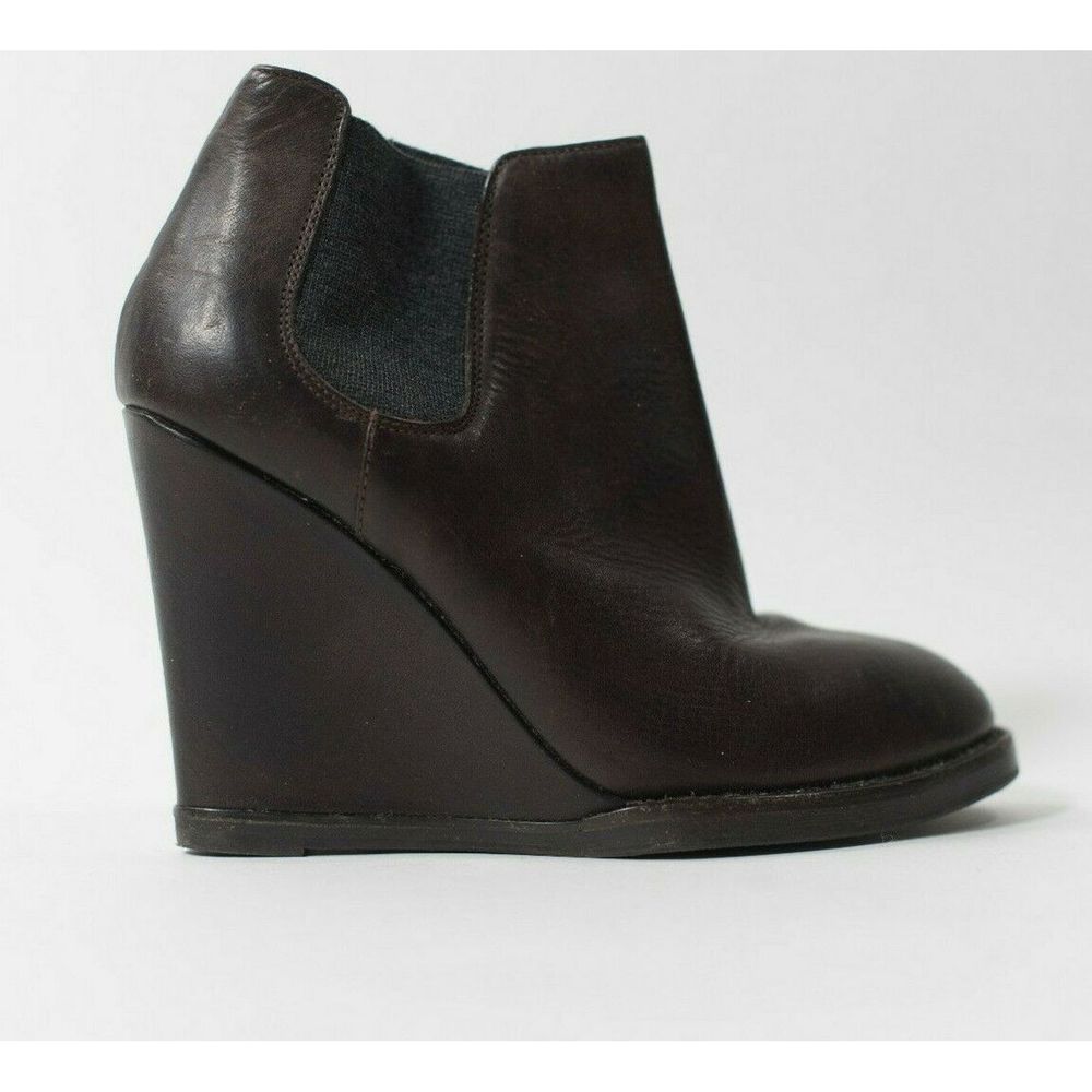 Brunello Cucinelli  Size 8 Brown Wedge Boots